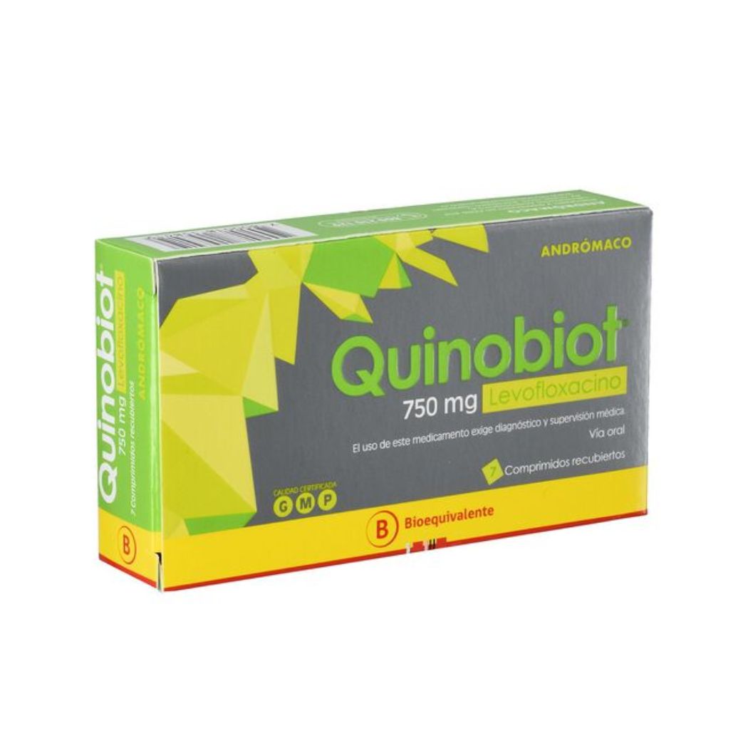Quinobiot (B) Levofloxacino 750 mg 7 Comprimidos