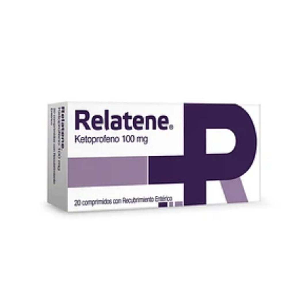 Relatene Ketoprofeno 100 mg 10 Comprimidos con Recubrimiento Entérico