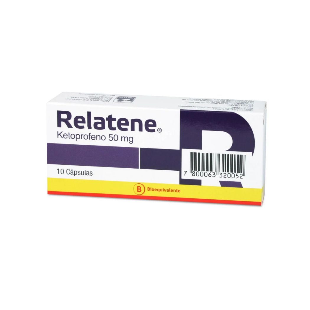 Relatene (B) Ketoprofeno 50 mg 20 Capsulas