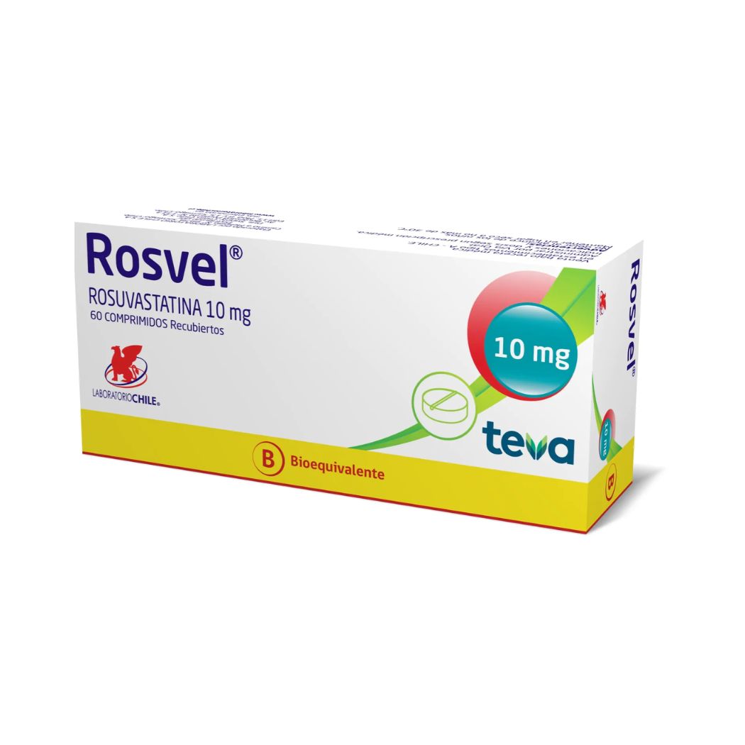 Rosvel (B) Rosuvastatina 10 mg 60 Comprimidos Recubiertos