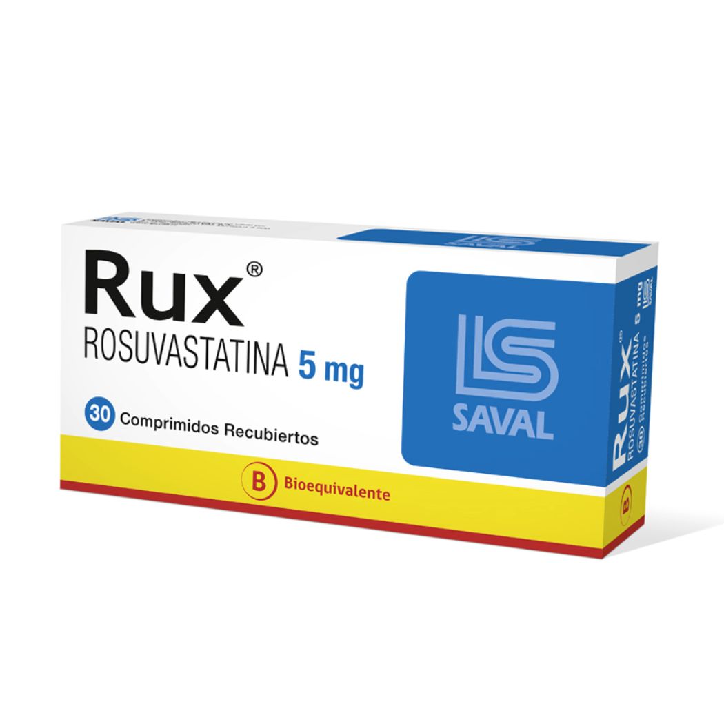 Rux Rosuvastatina 5 mg 30 Comprimidos Recubiertos