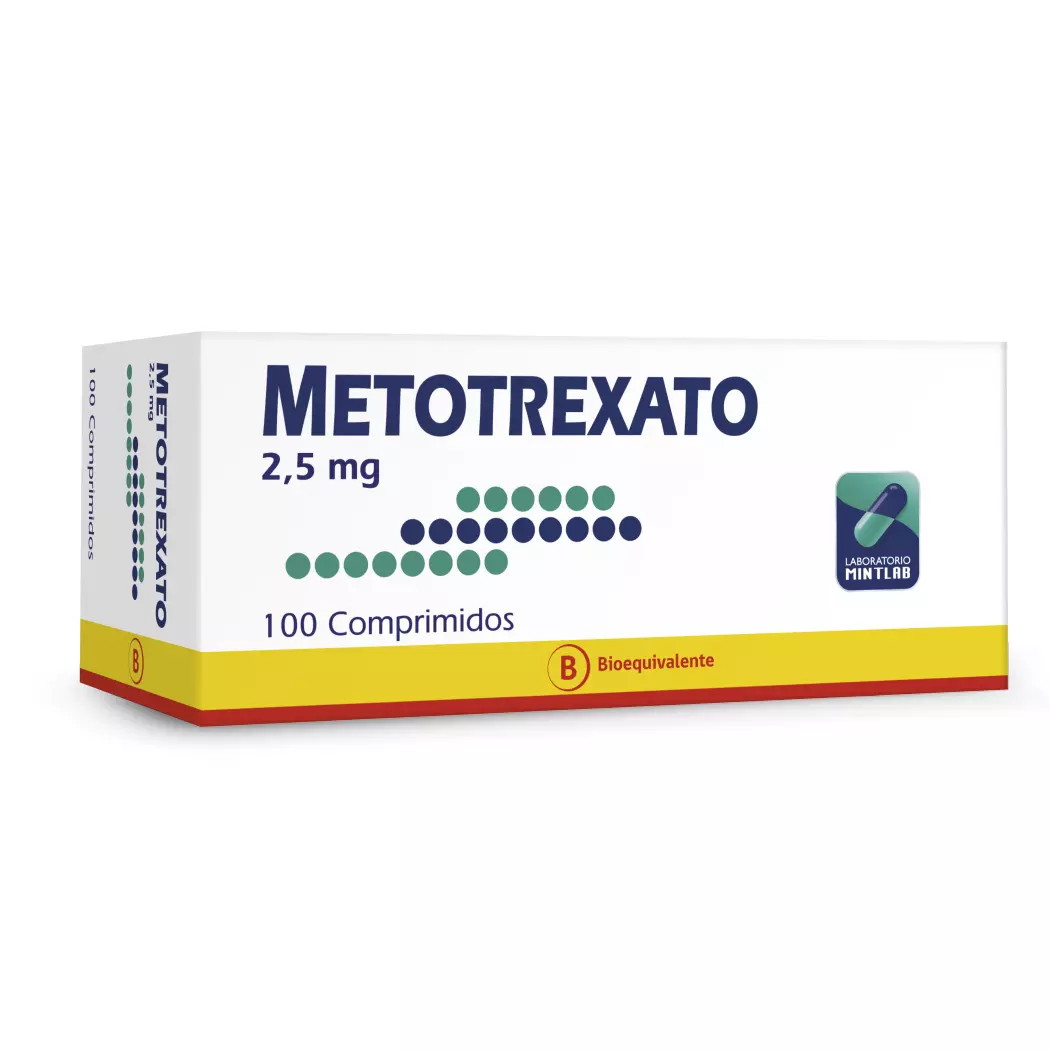 Metotrexato (B) 2,5 mg 100 Comprimidos Laboratorio Mintlab
