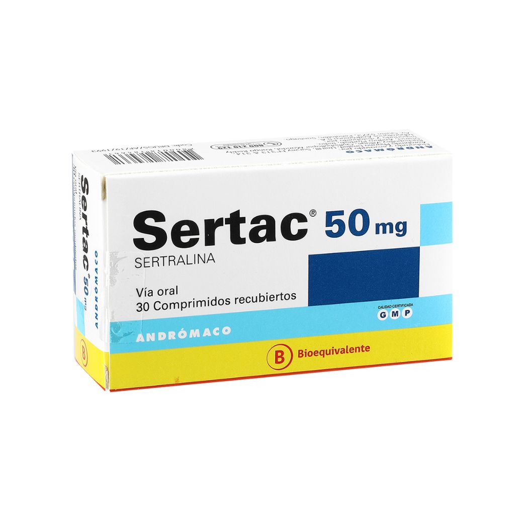 Sertac (B) Sertralina 50 mg 30 Comprimidos Recubiertos
