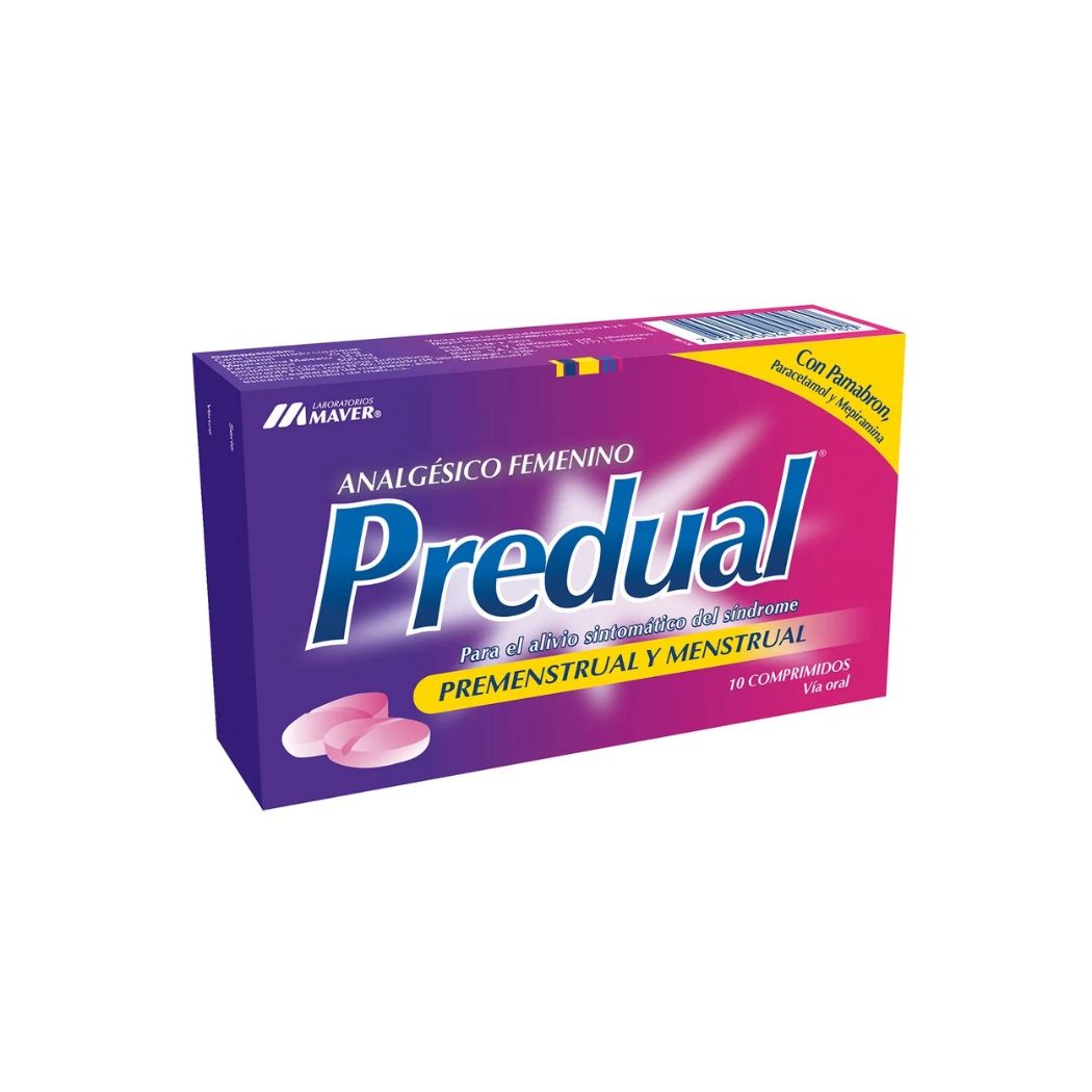 Predual Mepiramina/Pamabron/Paracetamol 15mg/25mg/50mg 10 Comprimidos