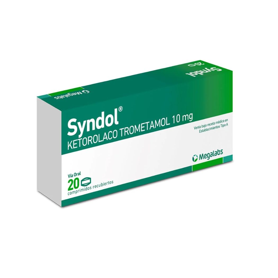 Syndol Ketorolaco Trometamol 10 mg 20 Comprimidos Recubiertos
