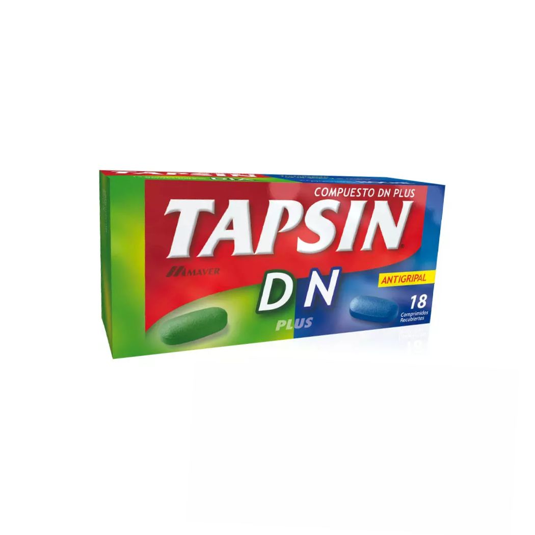 Tapsin DN Paracetamol 400 mg Clorfenamina 4 mg 12+6 Comprimidos