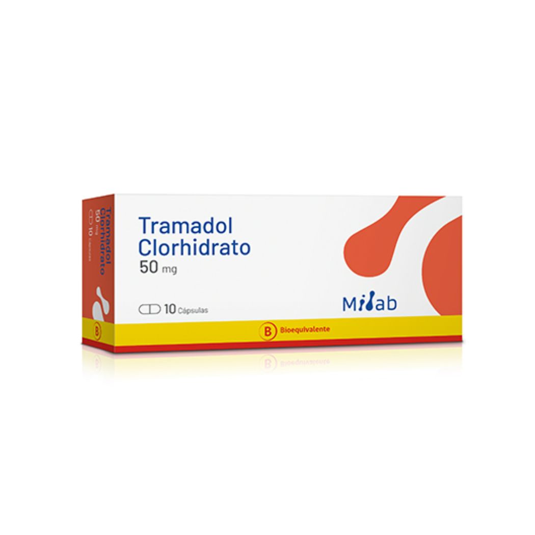 Tramadol Clorhidrato 50 mg 10 Capsulas Mintlab