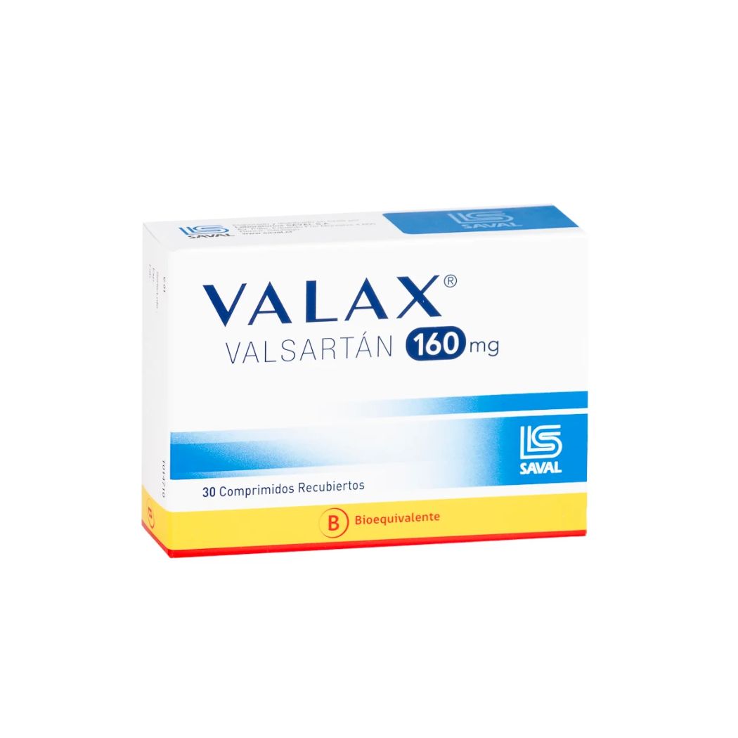 Valax (B) Valsartan 160 mg 30 Comprimidos