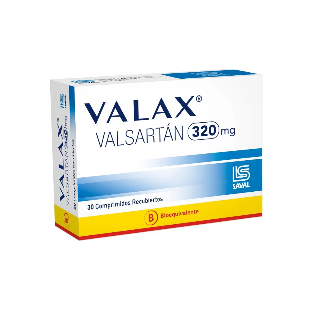 Valax (B) Valsartan 320 mg 30 Comprimidos
