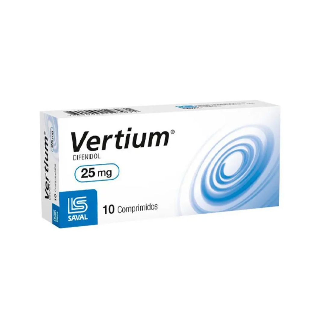 Vertium Difenidol 25 mg 10 Comprimidos