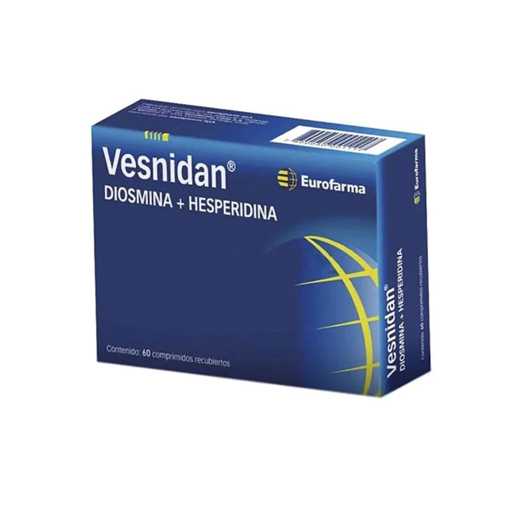Vesnidan Diosmina/Hesperidina 450mg/50mg 60 Comprimidos Recubiertos