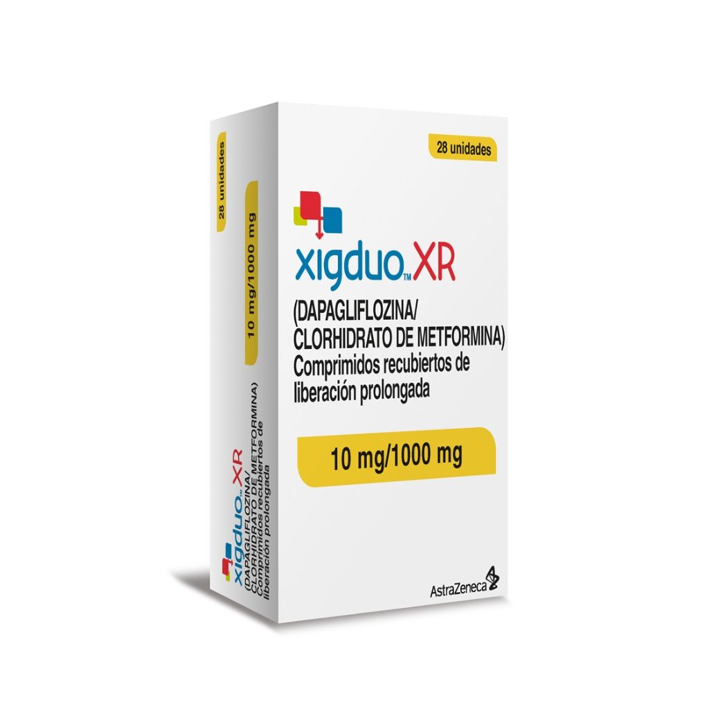 Xigduo XR Dapagliflozina 10mg/1000mg 28 Comprimidos