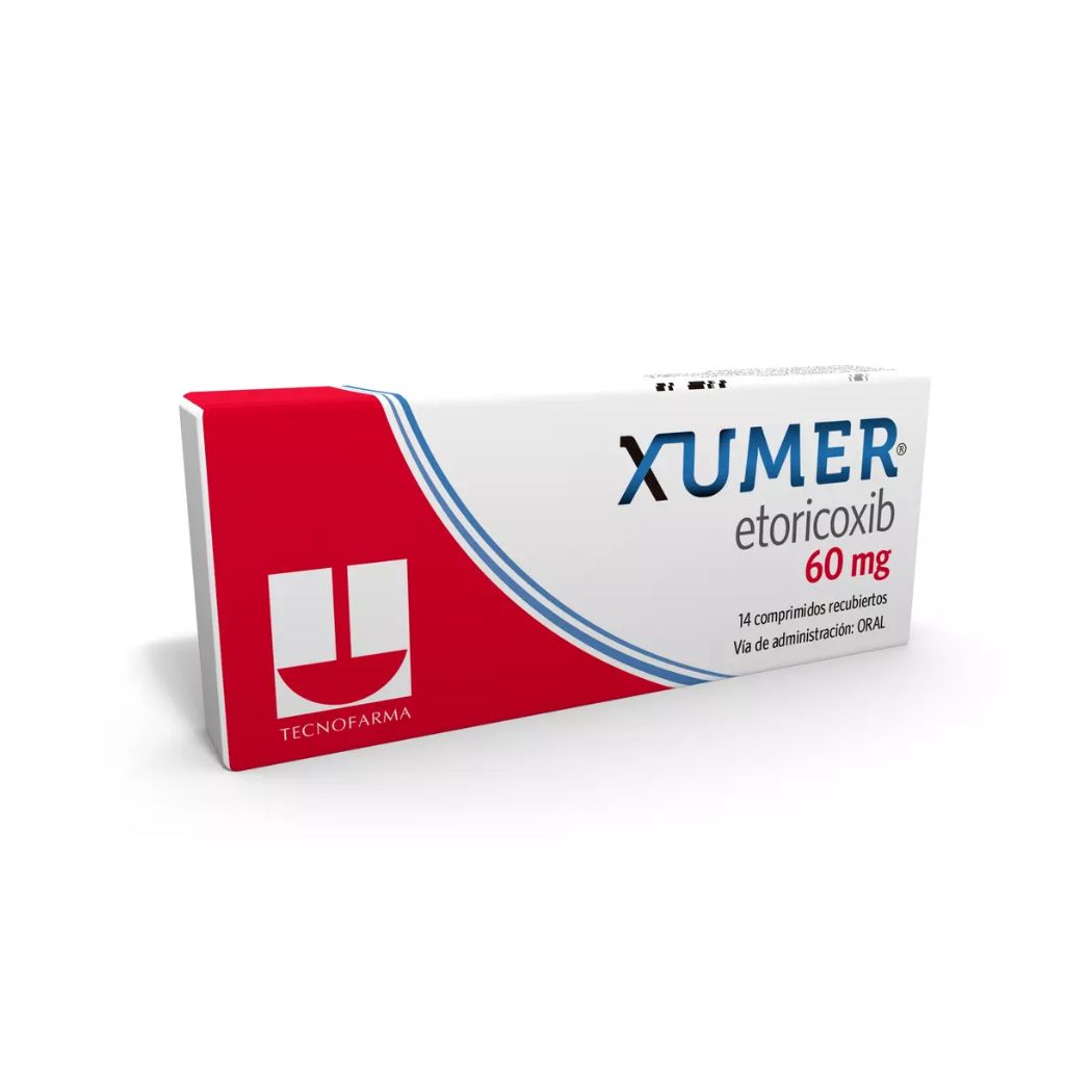 Xumer (B) Etoricoxib 60 mg 14 Comprimidos Recubiertos