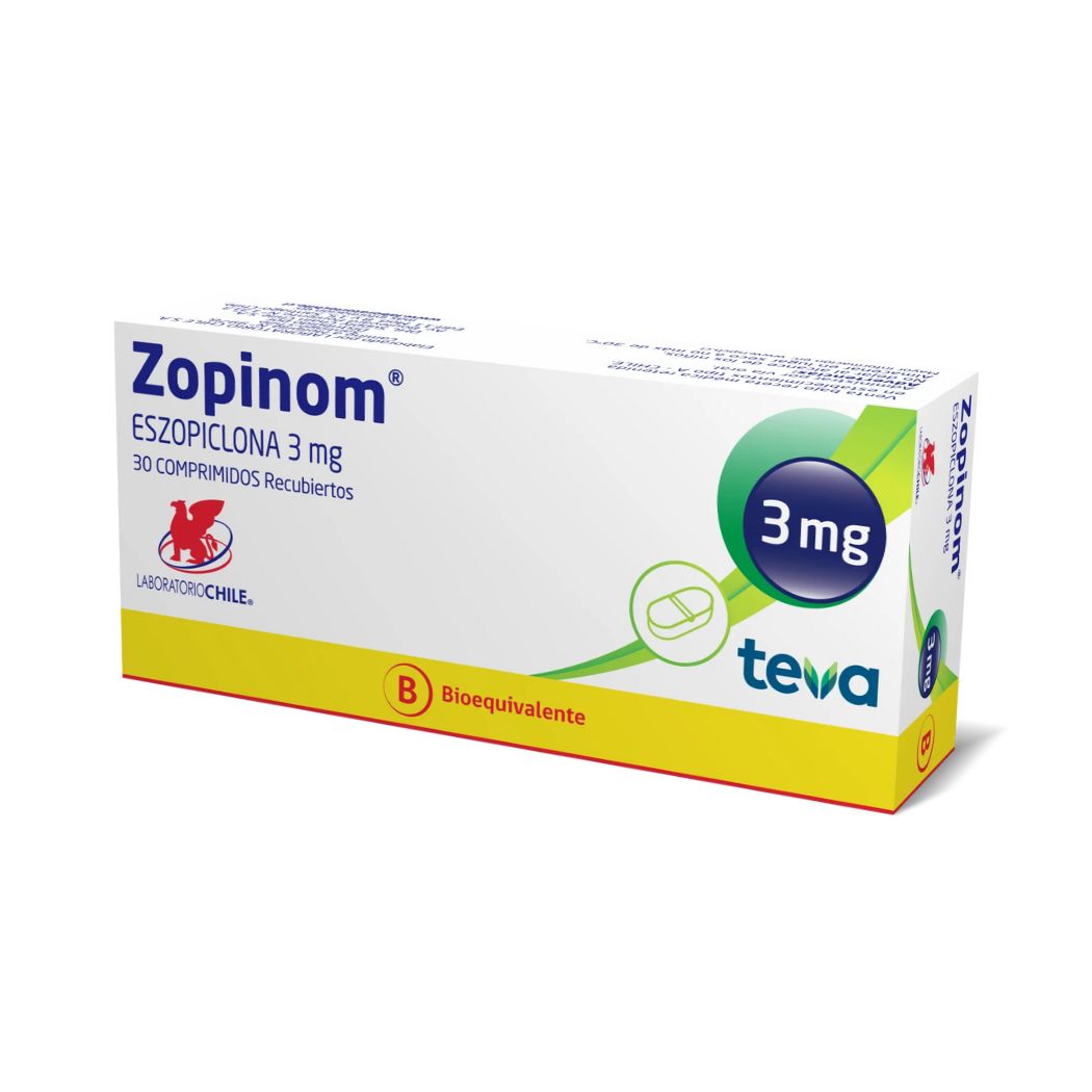 Zopinom (B) Eszopiclona 3 mg 30 Comprimidos Recubierto