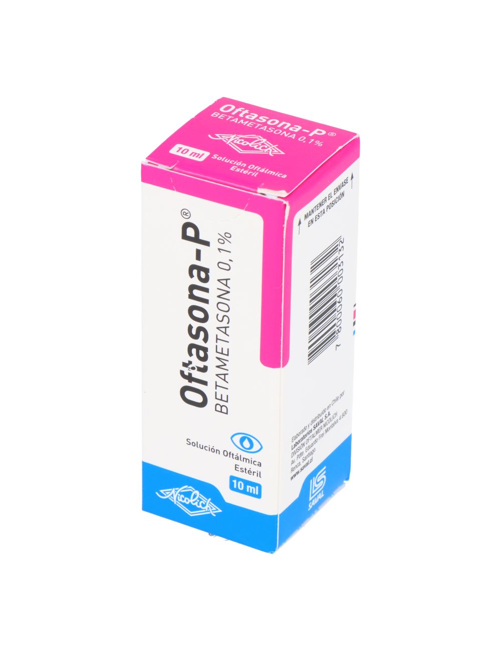 Oftasona-P Betametasona 0.1% Solución Oftálmica 10 ml Laboratorio Saval
