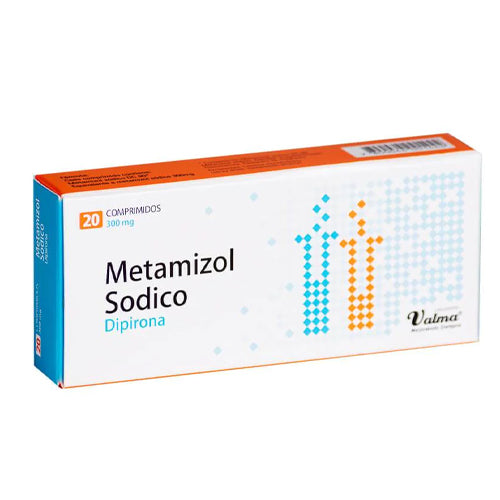 Metamizol Sódico 300 mg 20 Comprimidos Laboratorio Valma