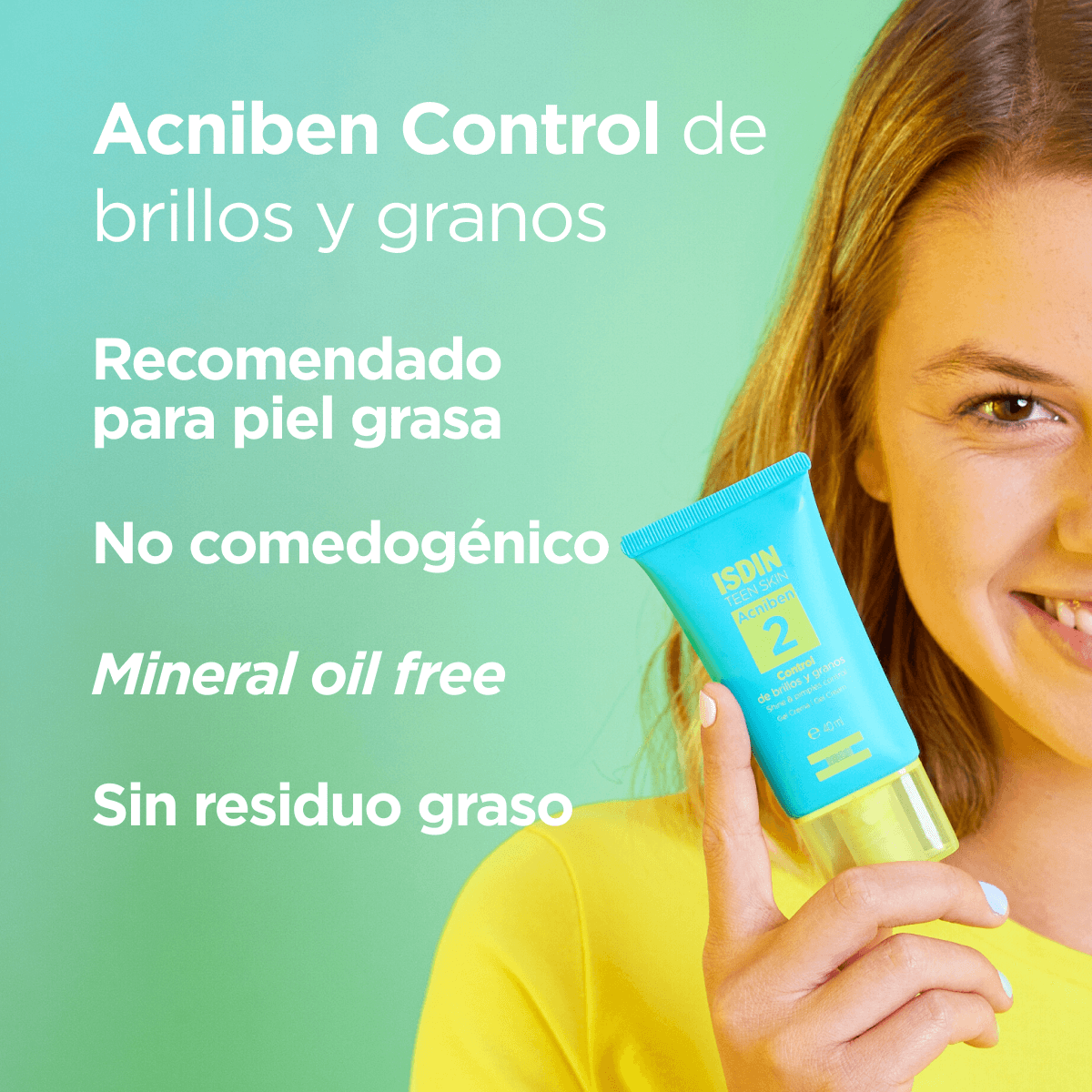 Isdin Teen Skin Acniben Control de Granos Gel Crema 40 ml