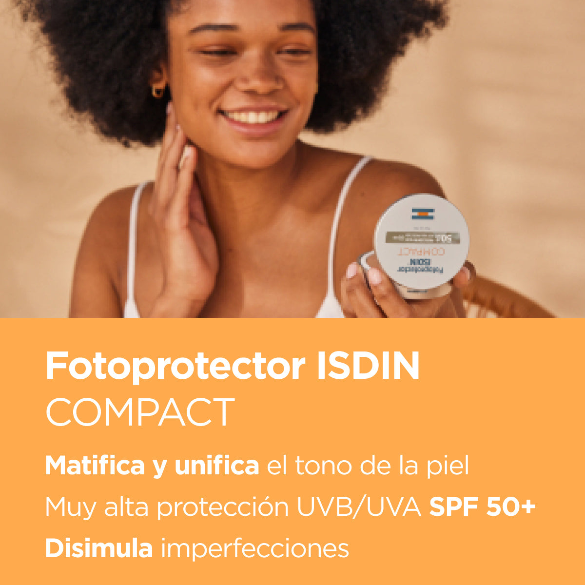 Isdin Fotoprotector Compact FPS+50 Bronce 10 g