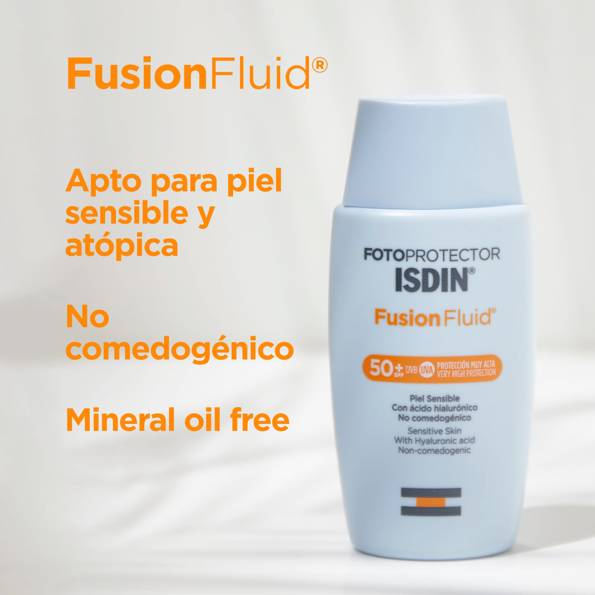 Isdin Fotoprotector Fusion Fluid SPF+50 Piel Sensible Oil Free 50 ml