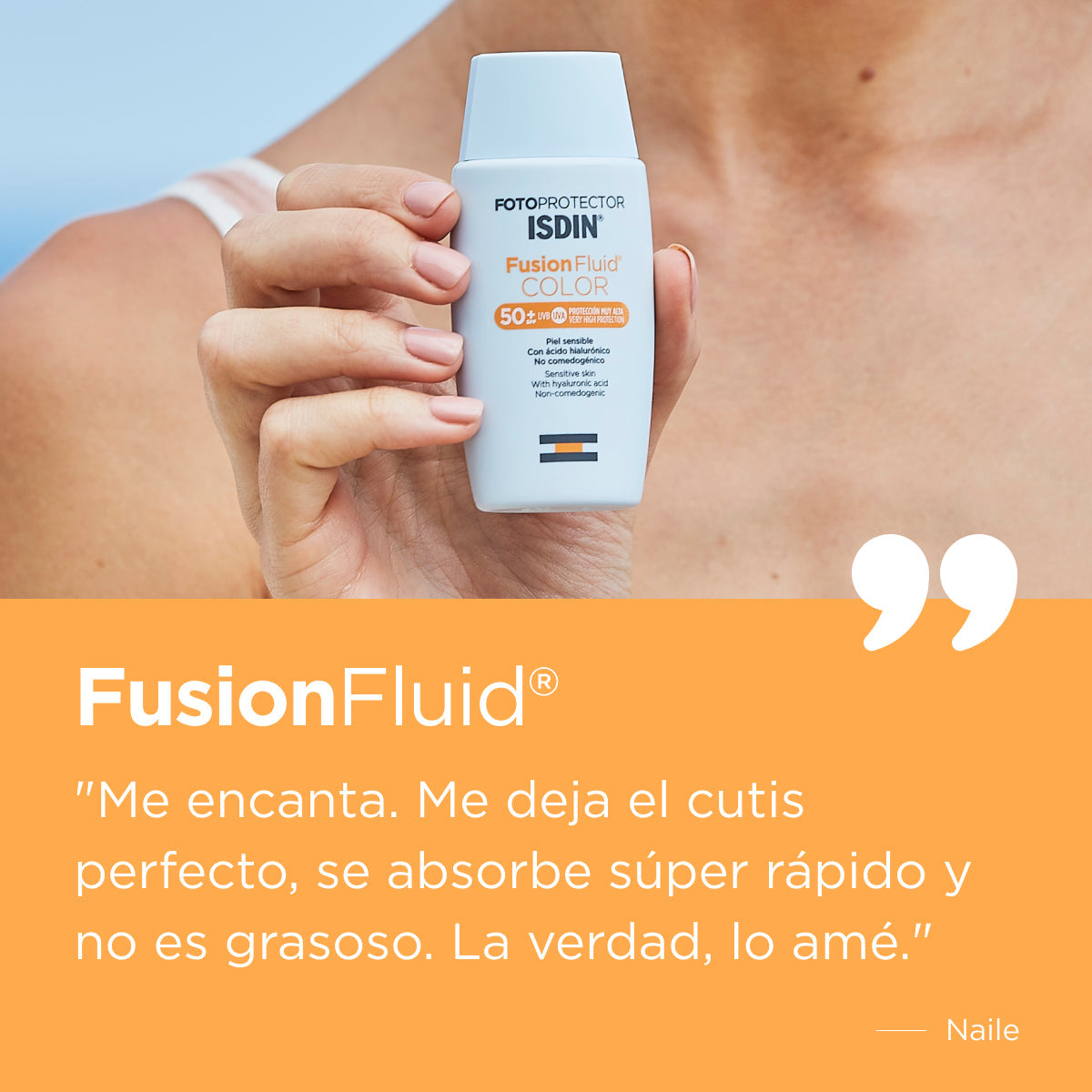 Isdin Fotoprotector Fusion Fluid SPF+50 Piel Sensible Oil Free 50 ml