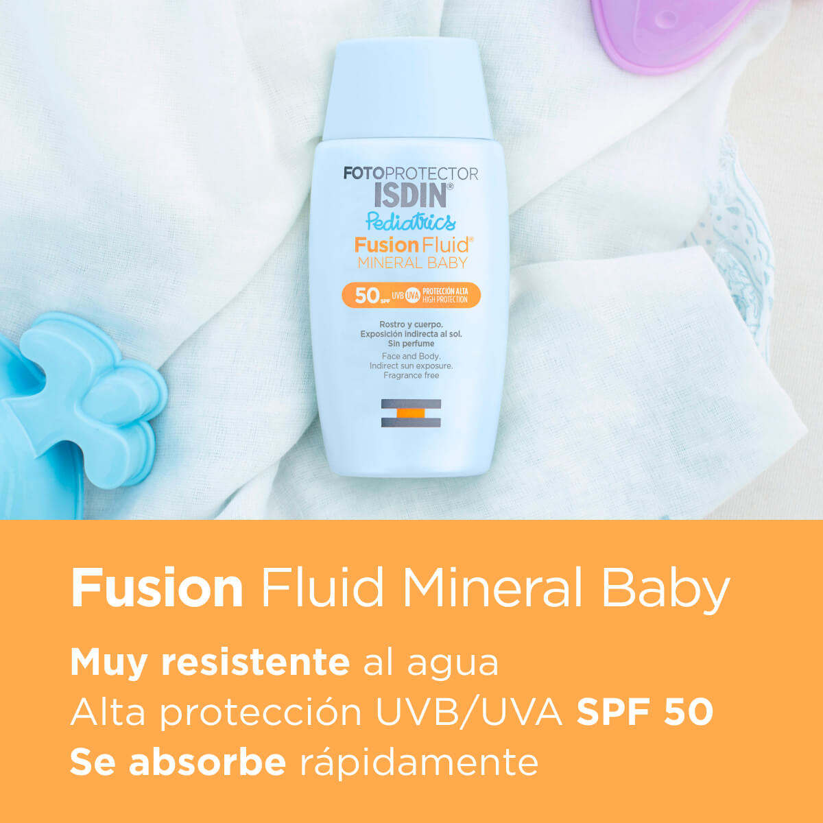 Isdin Fotoprotector Pediatrics FPS+50 Fusion Fluid Mineral Baby 50 ml