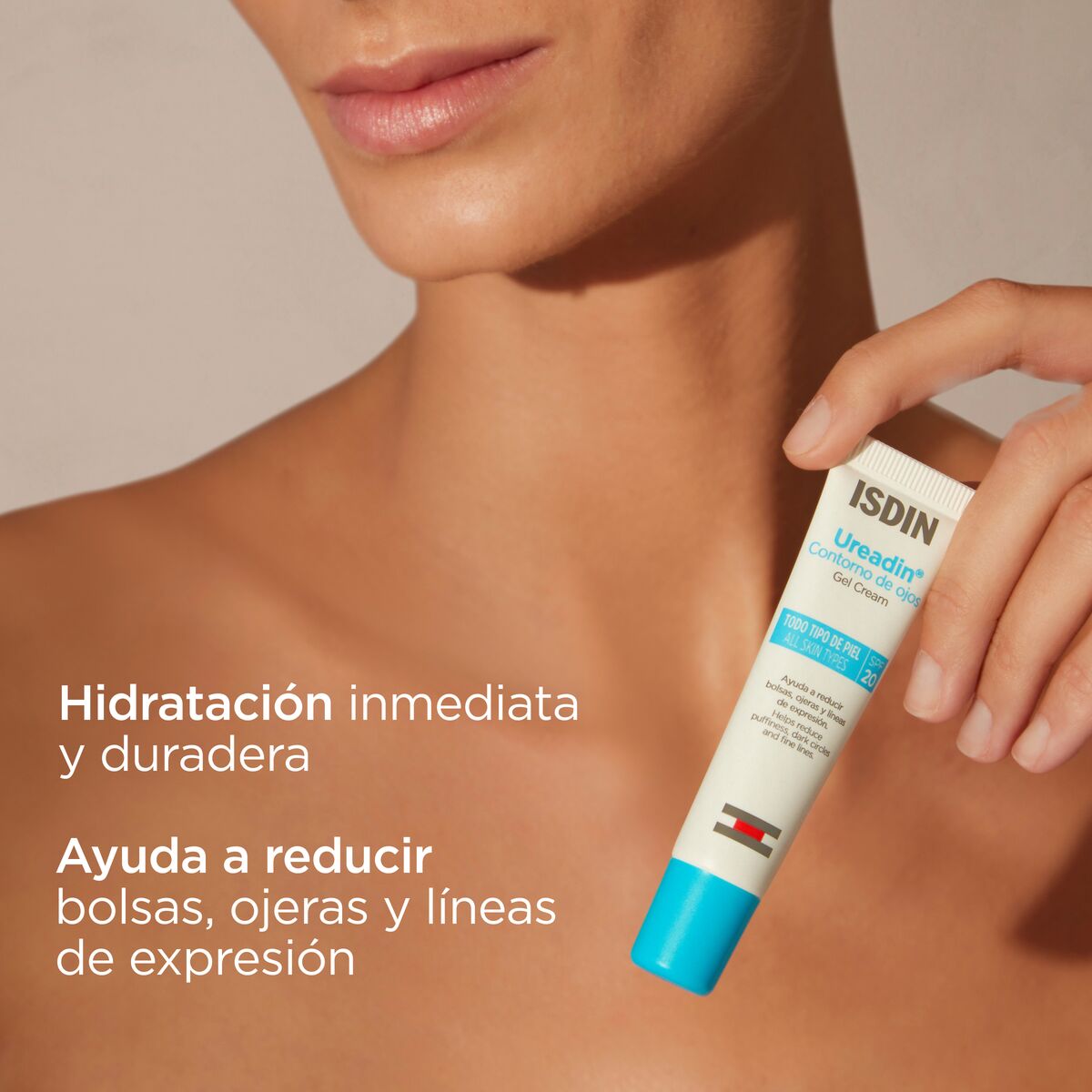Isdin Ureadin Contorno de Ojos Gel Crema Hidratante 15 ml