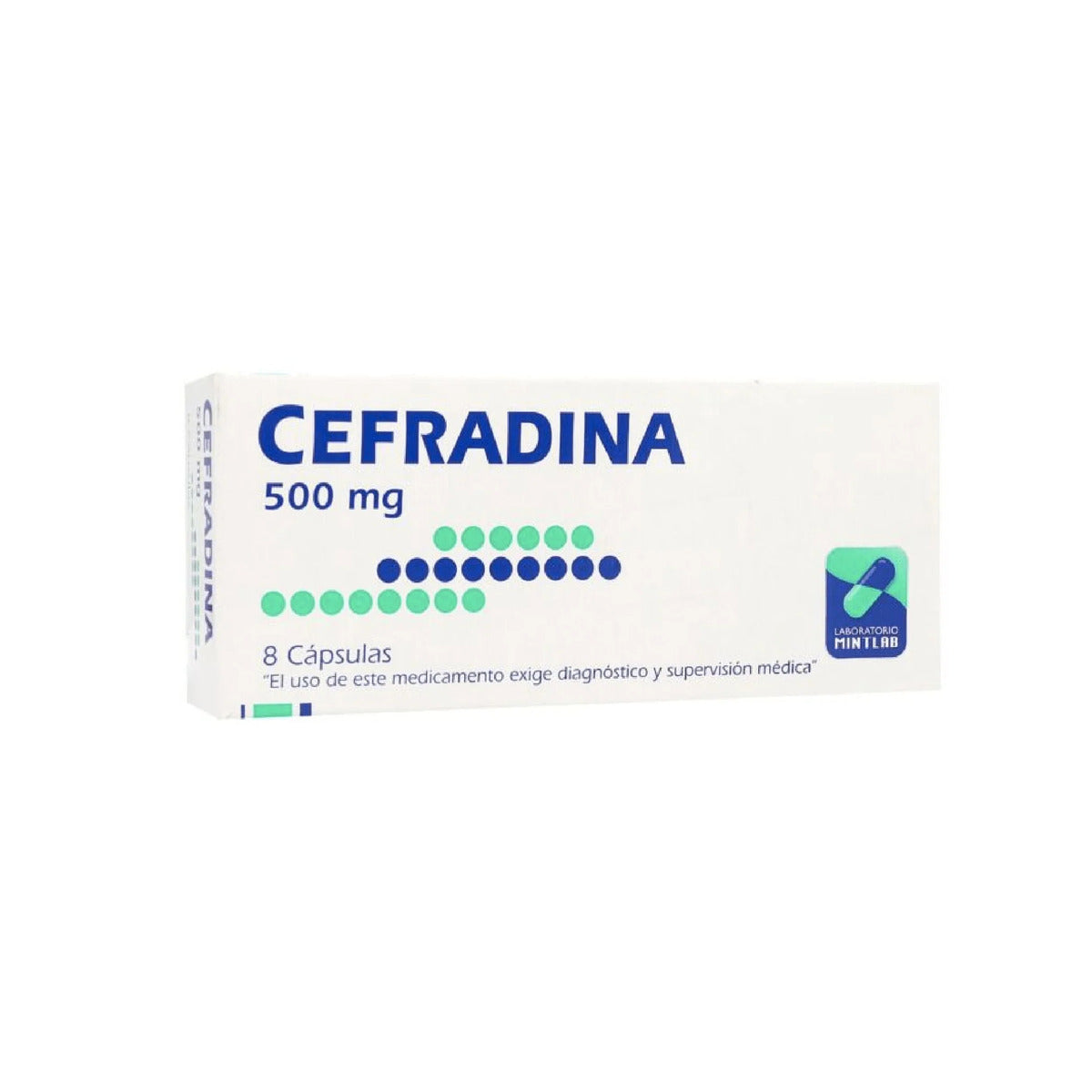 Cefradina 500 mg 8 Capsulas Laboratorio Mintlab