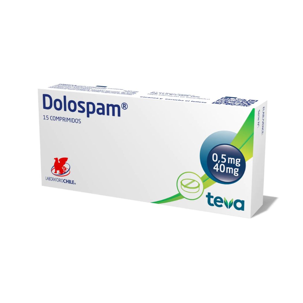 Dolospam Atropina/Papaverina 0,5mg/40mg 15 Comprimidos