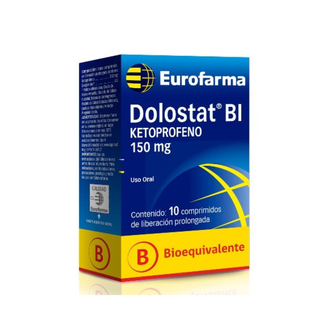 Dolostat BI Ketoprofeno 150 mg 10 Comprimidos Liberación Prolongada