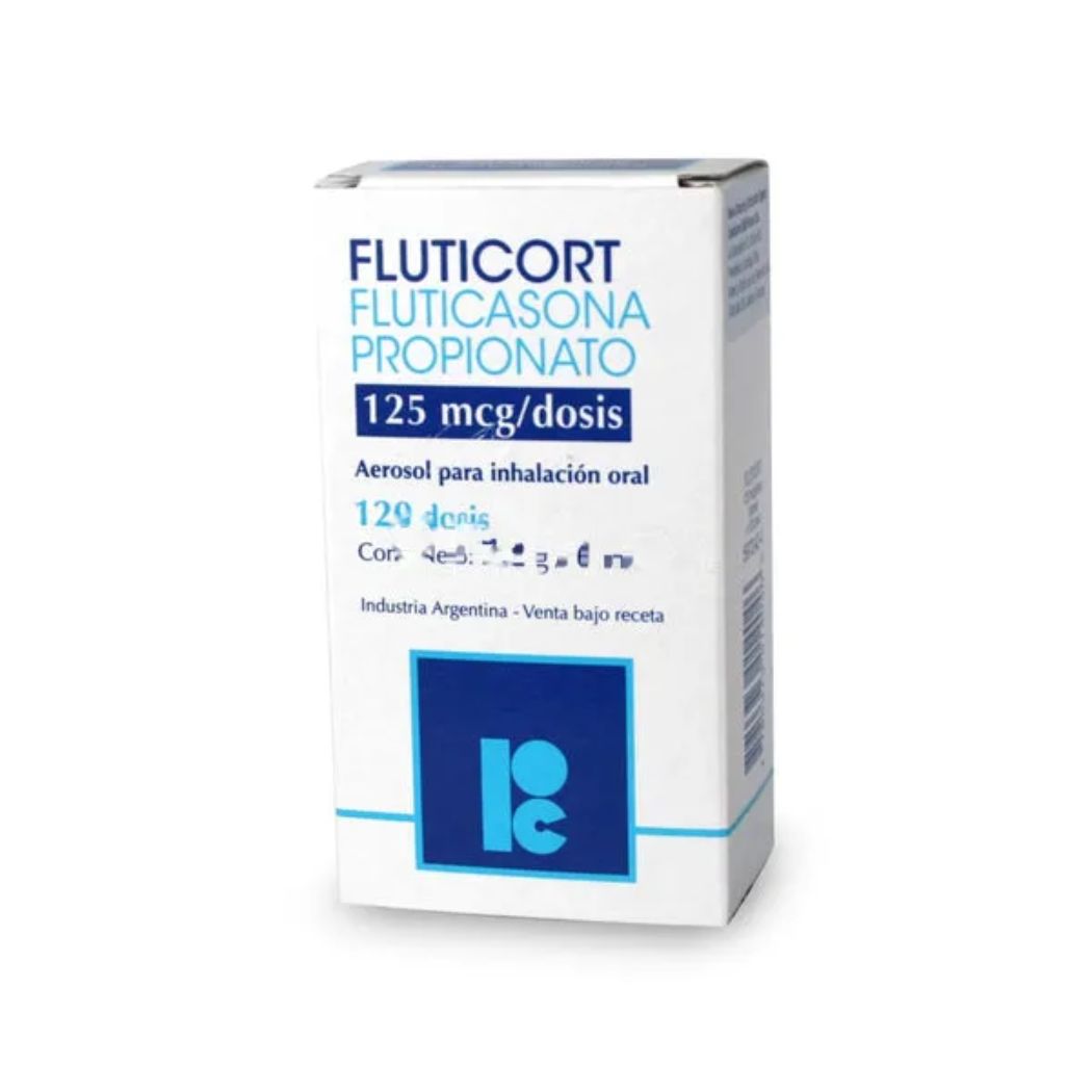 Fluticort Fluticasona Propionato 125 mcg Inhalador Bucal 120 Dosis