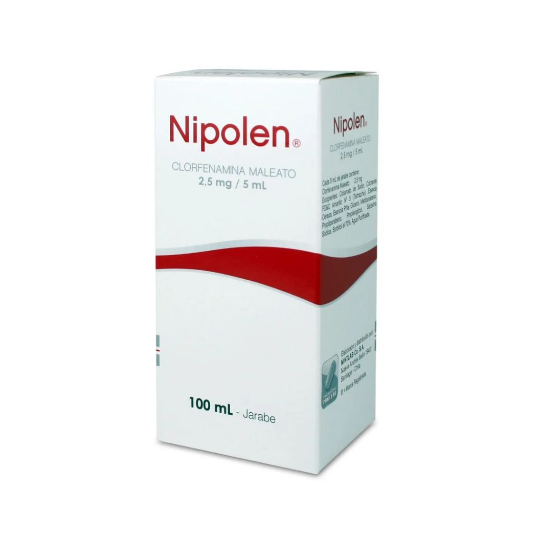 Nipolen Clorfenamina 2mg/5ml Jarabe 100 ml