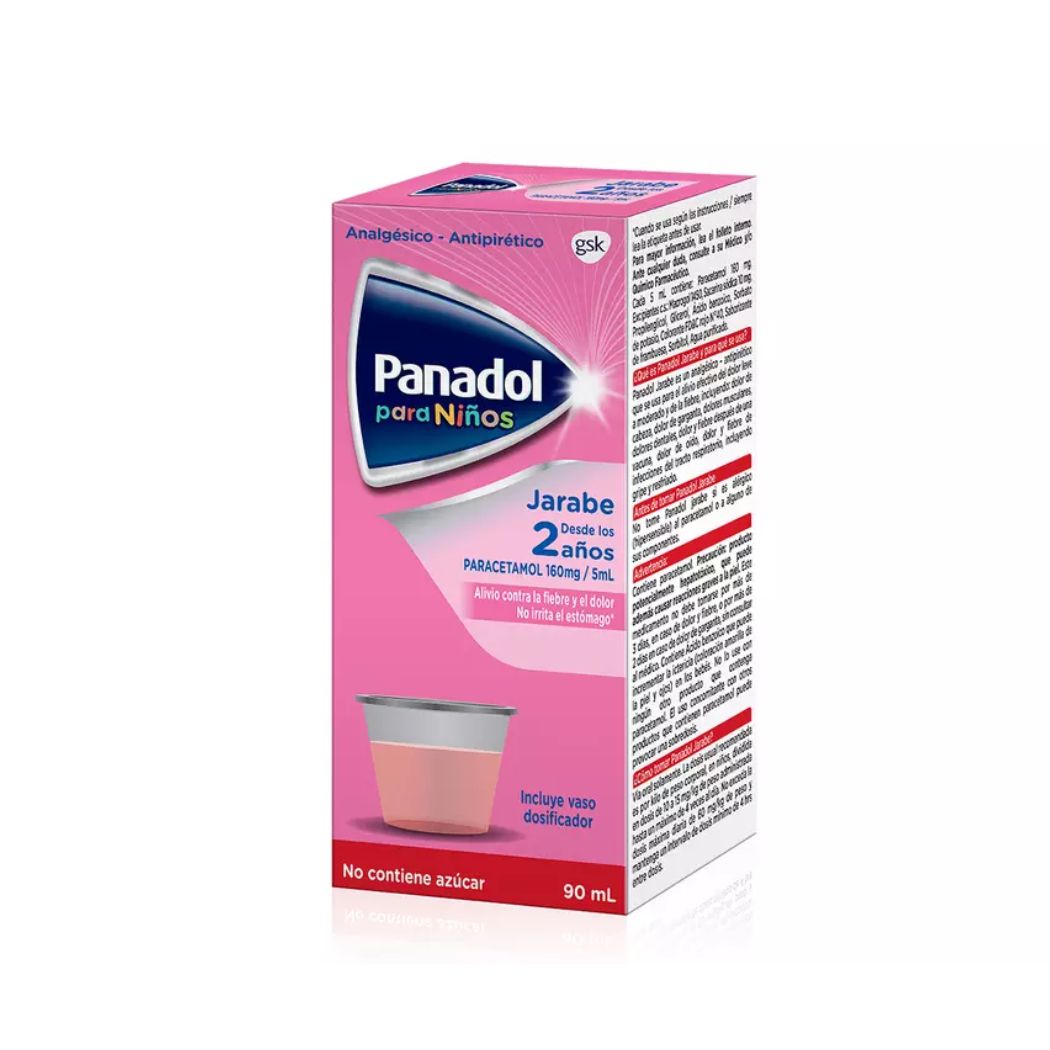 Panadol Niños Paracetamol 160mg/5ml Jarabe 90 ml