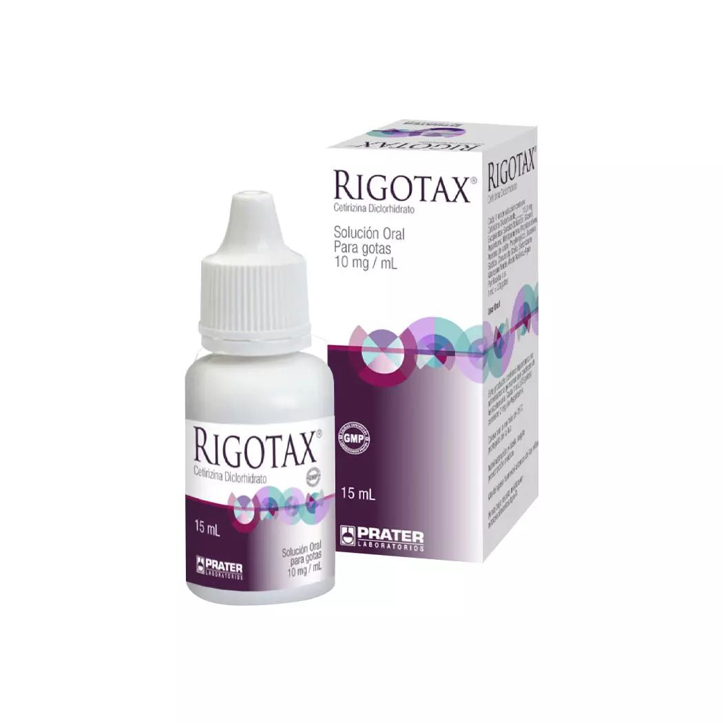 Rigotax Cetirizina 10 mg Solución Oral 15 ml