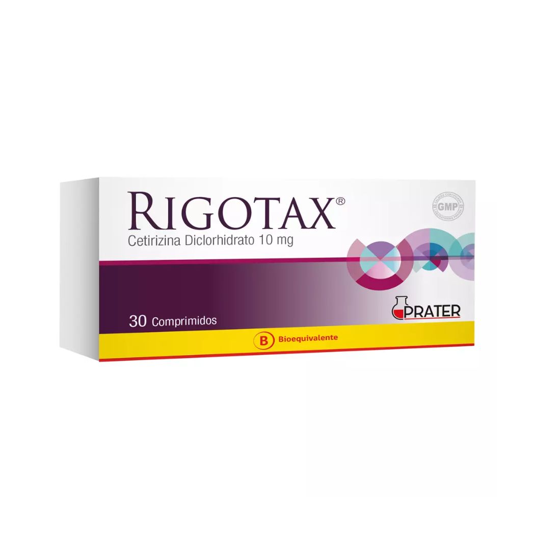 Rigotax (B) Cetirizina 10 mg 30 Comprimidos