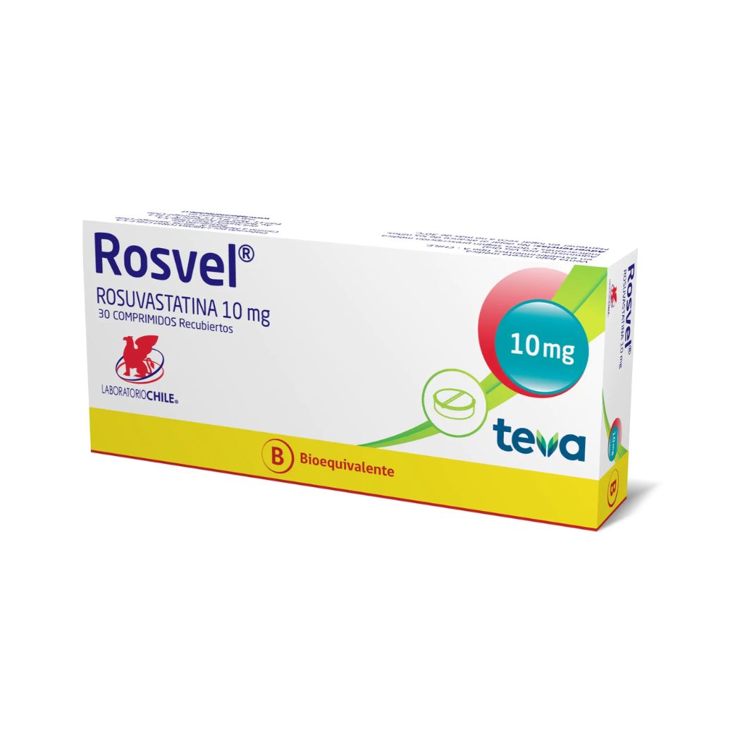Rosvel (B) Rosuvastatina 10 mg 30 Comprimidos Recubiertos