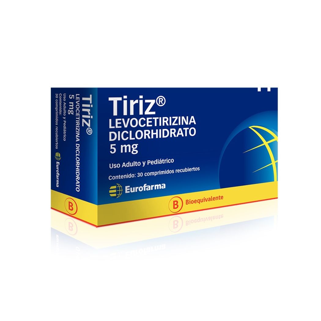 Tiriz (B) Levocetirizina 5 mg 30 Comprimidos