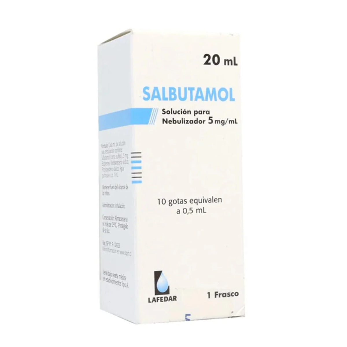 Salbutamol 0,5% Solución Para Nebulización 20 ml Laboratorio BPH