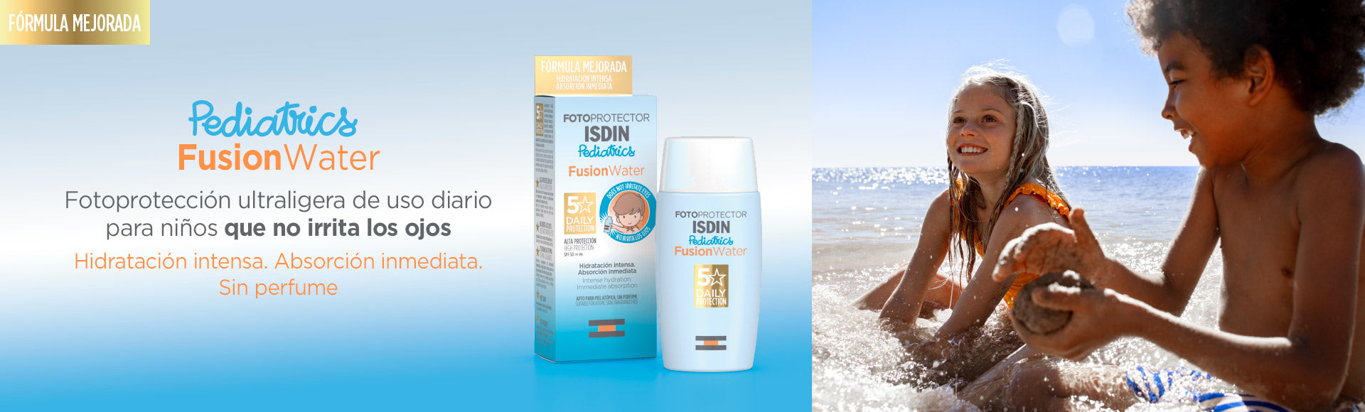 Isdin Fotoprotector Pediatrics FusionWater SPF+50 50 ml