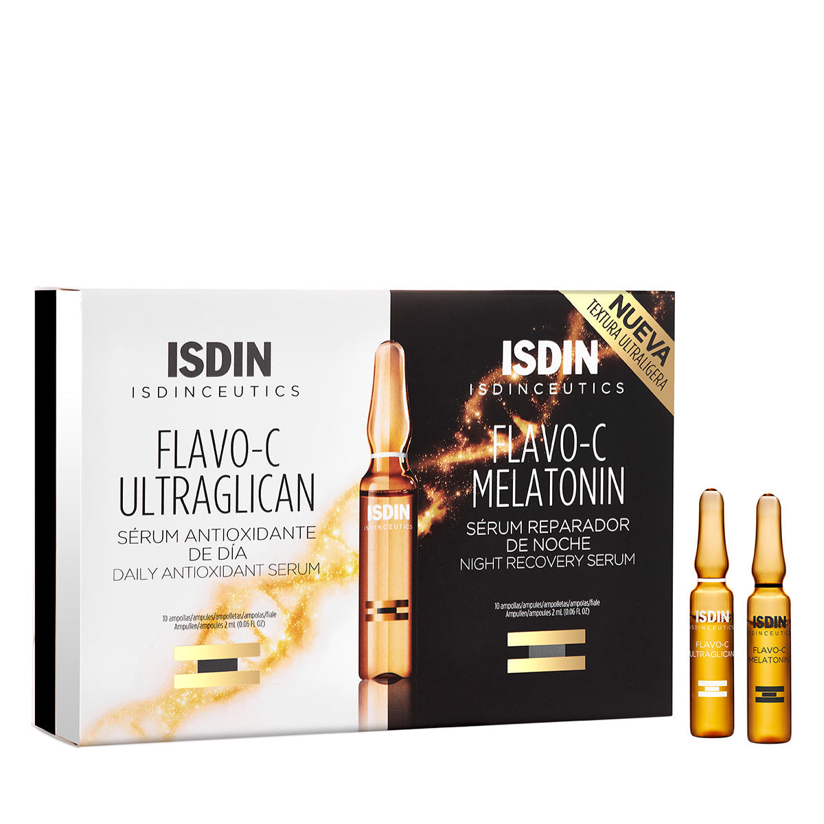Isdin Isdinceutics Flavo-C Melatonin & Ultraglican 20 Ampollas