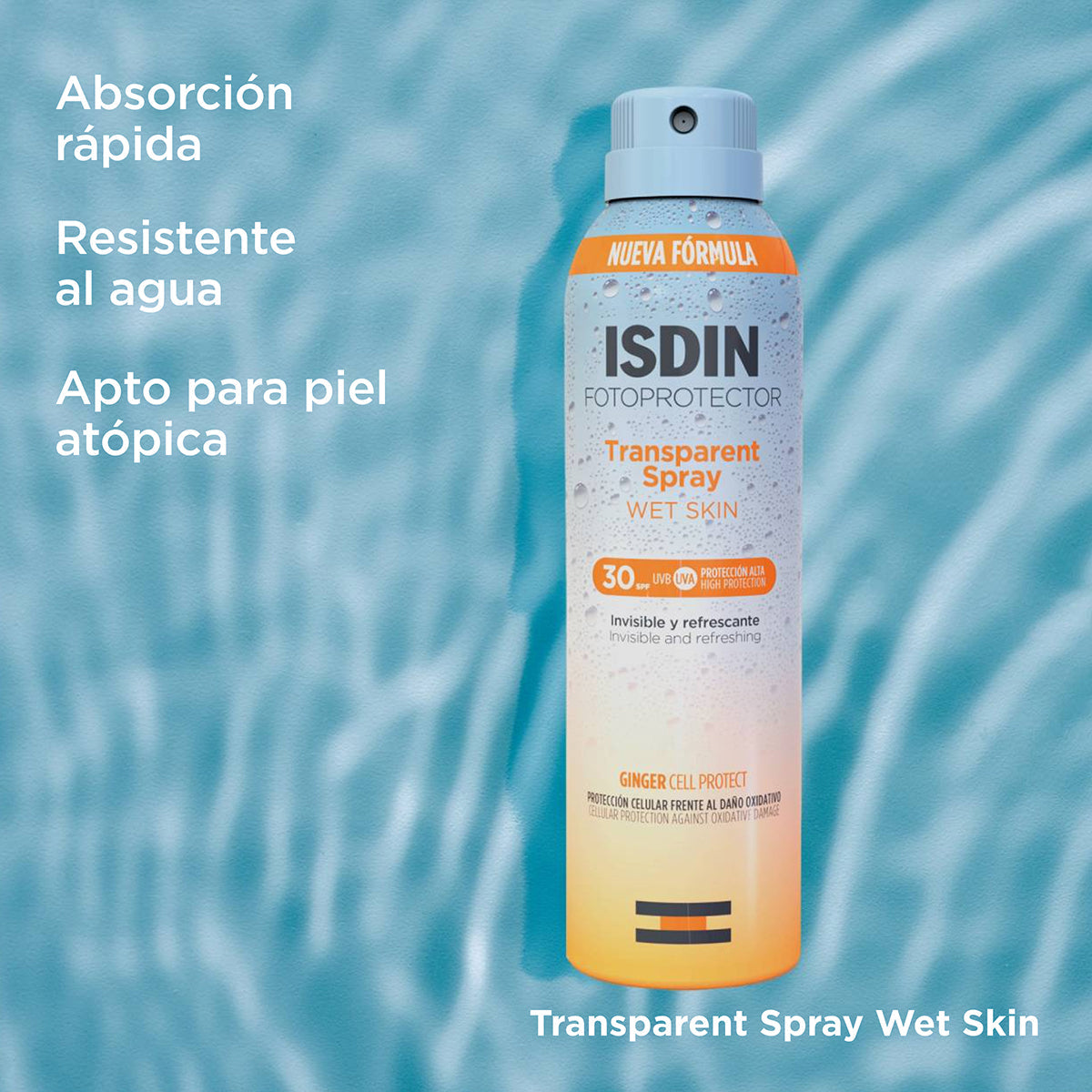 Isdin Fotoprotector Transparent Spray SPF+50 Wet Skin 250 ml