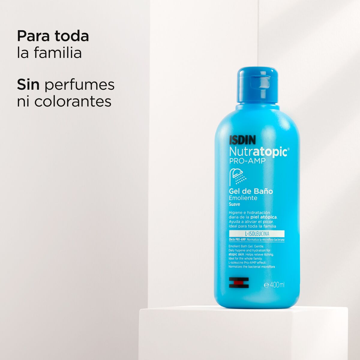 Isdin Nutratopic Pro-AMP Gel de Baño Emoliente Suave 400 ml