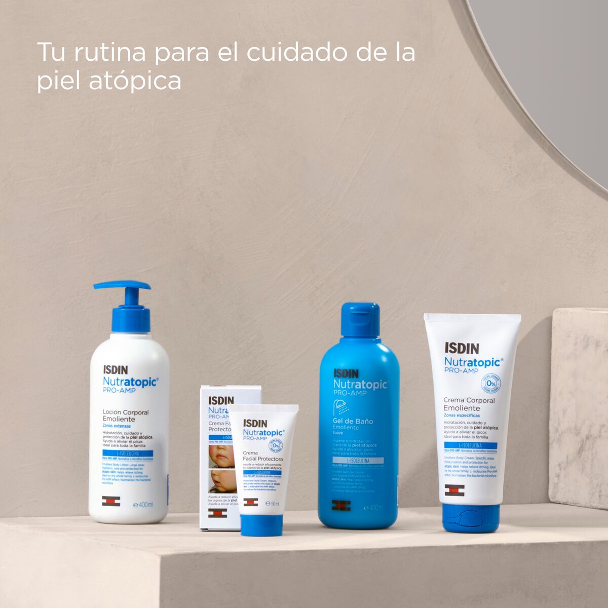 Isdin Nutratopic Pro-AMP Gel de Baño Emoliente Suave 400 ml